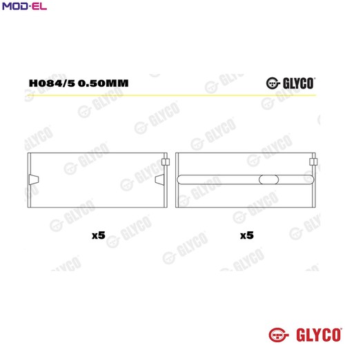 Crankshaft bearing h084 - crankshaft,