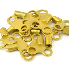 Solid Brass Radiator Bleed Keys Easy Grip – Universal Radiator Valve Air Vent UK