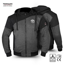 Men’s Motorcycle Hoodie Kevlar® Lined CE Level 2 Armored Riding Jacket