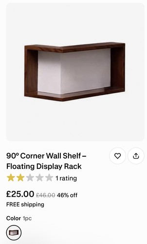 Corner wall shelf - corner,