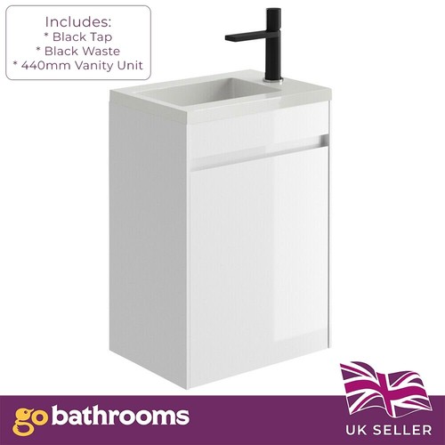 440mm small cloakroom vanity - 440mm,
