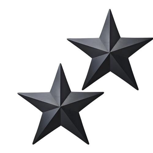 Black barn star wall - black,