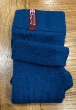 TURTLE DOVES Recycled Cashmere Fingerless Gloves •MARINE GREEN• Soft, Warm & NEW