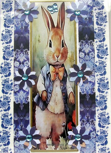 Rabbit blue waistcoat - in,