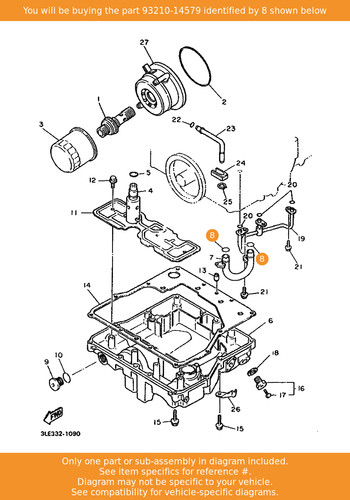 Yamaha ring 93210 14579 - yamaha, 93210-14579