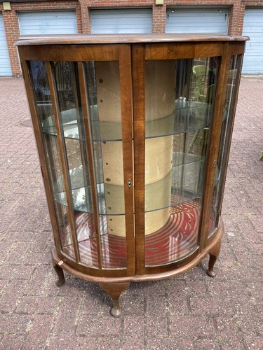 Solid mahogany display cabinet - solid,
