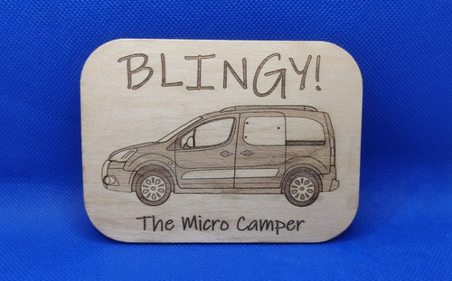 Campervan fridge magnet - campervan,