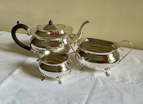 Antique solid silver tea set