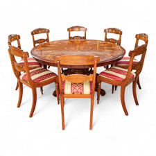 Fine Marquetry Inlaid Walnut