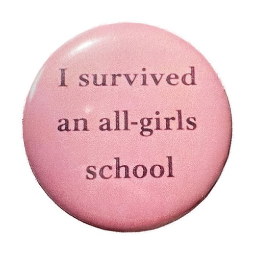 Classic vintage pin - badge, 58mm