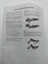 Avon Inflatable AB Ball with instructions for your home gym