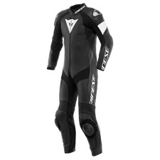 Dainese Tosa 1 piece Perforated Black/White Race Track Sports Leather Suit