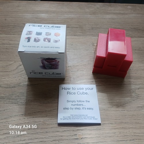 Rice cube sushi - rice, maker