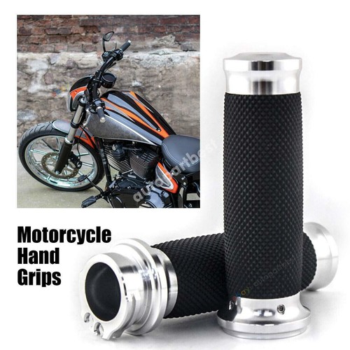Silver handlebar hand grips - handlebar,