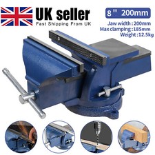 8" Heavy Duty Bench Vice 200mm Roating Workbench Vice Jaw Table Vice Clamp Tool