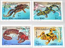 Somalia 1996 580-83 Amphibian Amphibian Newt Salamander Animals Fauna Animals **