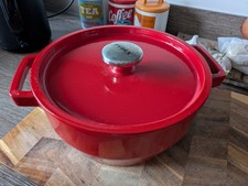 Pyrex Red Cast Iron Pot