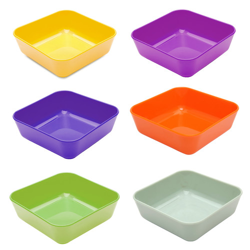 Square dishes food prep - dishes,