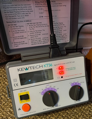 Kewtech rcd tester - kewtech, tester.