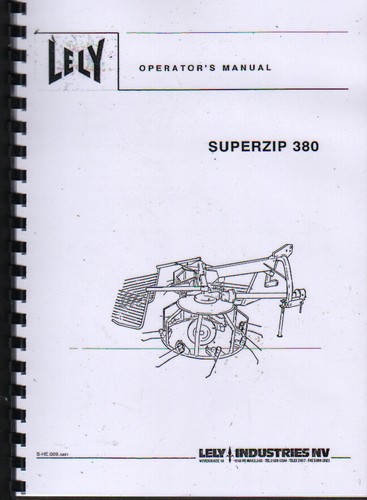 Lely superzip 380 hay tedder - "superzip,