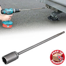25cm Corner Steady Caravan Leg Winder Drill Extension Jack Socket 19mm Adapter