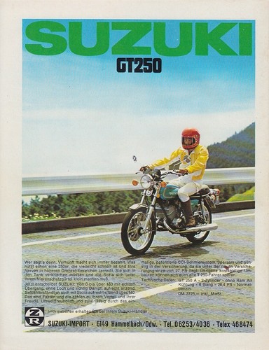 Suzuki 250 advertising - suzuki,