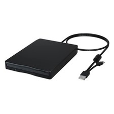 Portable Double USB and USB C External 3.5" Floppy Disk Drive