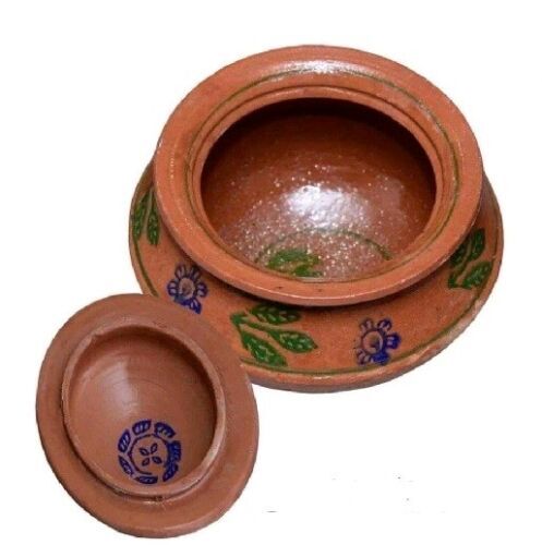 Clay pot handi cooking biryani - pot,