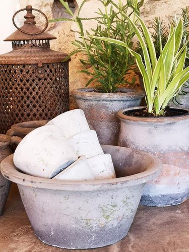 Vintage hyacinth planter - planter, bowl