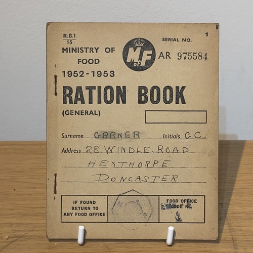 Ministry food ration - of, book
