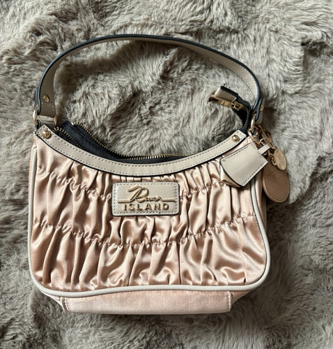 River island pink ruched - pink, satin