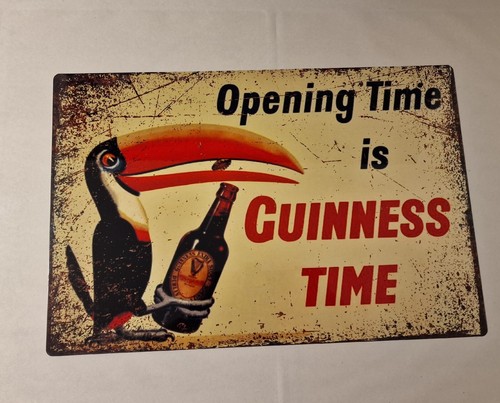 Guinness metal sign - metal, sign,