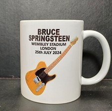 Bruce Springsteen Wembley Stadium Concert Setlist, 25th July 2024 Ceramic Mug.