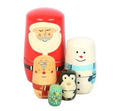 Christmas Russian Nesting Doll Set