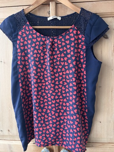 Oasis navy and red - red, heart