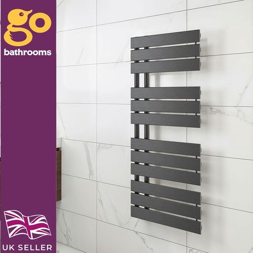 Gunmetal heated towel rail - heated,