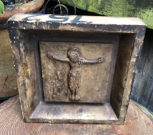 Vintage jesus figure crucifix - figure,