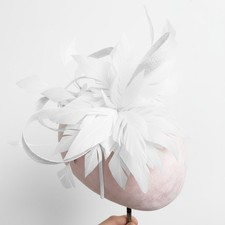 Women Flower Feather Hair Hat