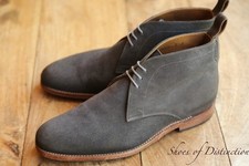 Grenson Dark Grey Suede Chukka Boots Men's UK 7 F US 8 EU 41