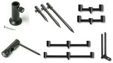 Saber Black Carp Fishing Rod Rest Bank Sticks Stabilisers Buzz Bars Stage Stands