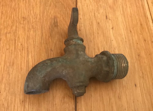 Antique brass tap garden sink - brass,