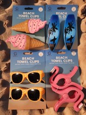 Sun Lounger Beach Towel Clips