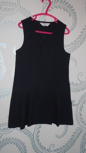 Girls navy gym slip age - m&s,