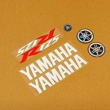 White/Red/White 7 Piece Sticker Set for Yamaha YZF-R 125 14-18