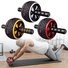 Abs Roller Exercise Wheel Abdominal Core Strength Pro Workout Muscle Cruncher