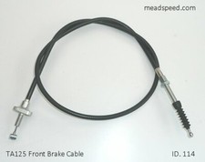 400-26341-00-00, Yamaha TA125 Front Brake Cable, TA125 Brake Cable, TA125 Cable