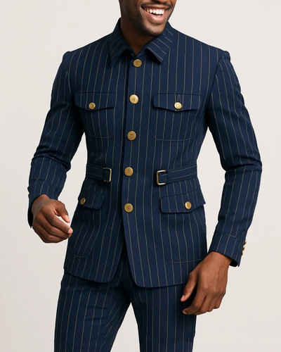 Men safari jackets navy - safari,