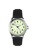 Sekonda Gents Black Leather Strap 42mm Pilot Watch 30094