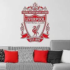 Liverpool FC Wall Sticker - One Colour (Red) Crest