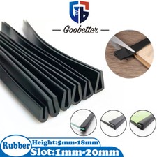 Black Rubber U Channel Edging